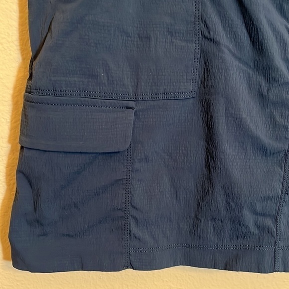 Athleta Navy Blue Cargo Skirt Size 16T - Picture 3 of 15